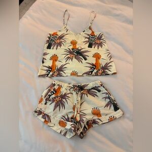 Tropical Print Women's Shorts